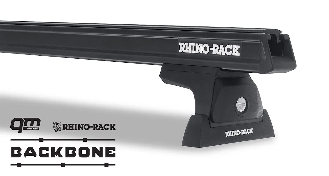 JB0884 – RHINO RACK Roof Rack, Direct Fit Black With Two Roof Rack Cross Bar/ One Roof Rack Mounting Kit/ Two Roof Ra...